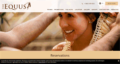 Desktop Screenshot of equushotel.com